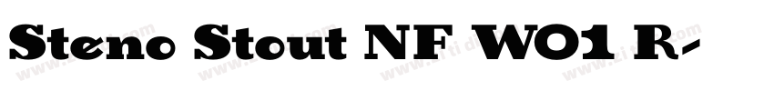Steno Stout NF W01 R字体转换
